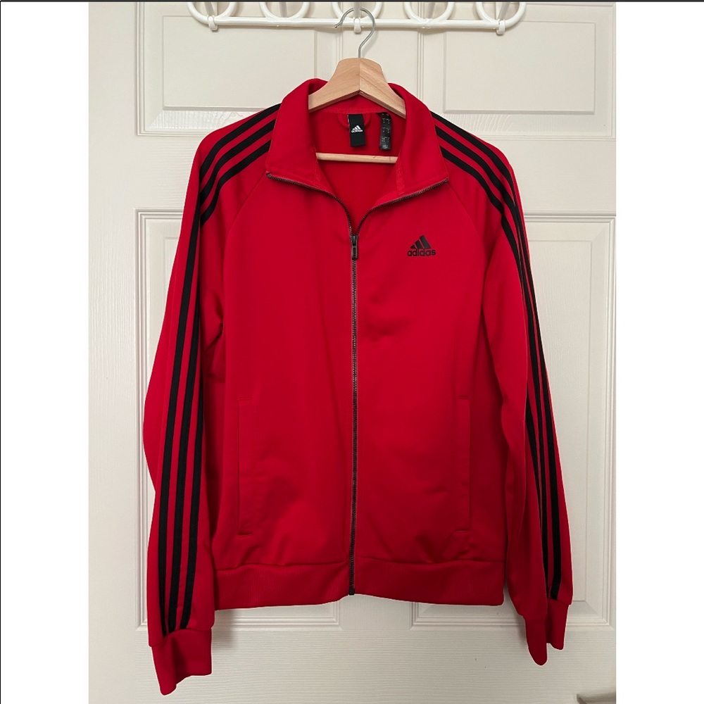 Red Adidas Tracksuit Jacket